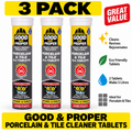 Good & Proper Porcelain & Tile Cleaner – 3 x 12 Tablet Tubes – 36 Tablets