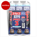 HIPPO PRO 3 Crystal Clear 3-in-1 Adhesive, Sealant & Filler – 3 × 290ml Triple Pack