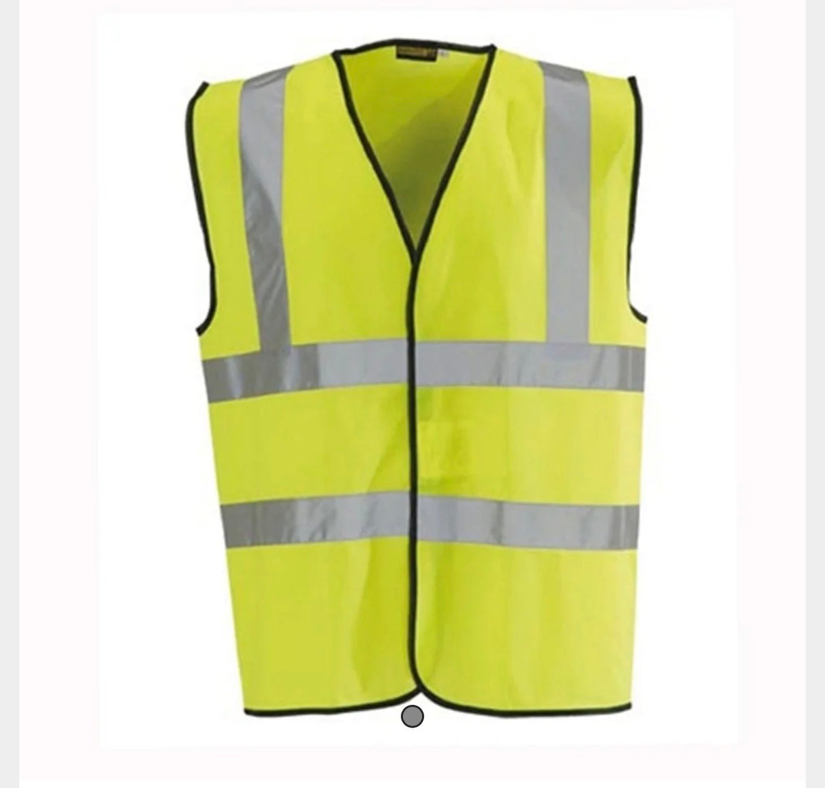 3 Pack Hi-Vis Yellow Safety Vests – Reflective High Visibility Waistcoats