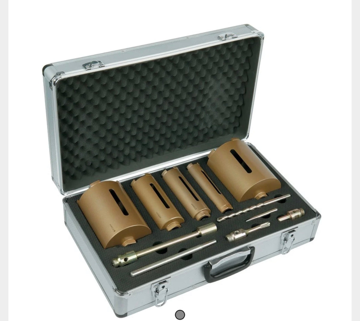 Spectrum MBD5 5 Piece Diamond Core Drill Kit & Metal Case – 38, 52, 65, 117 & 127mm